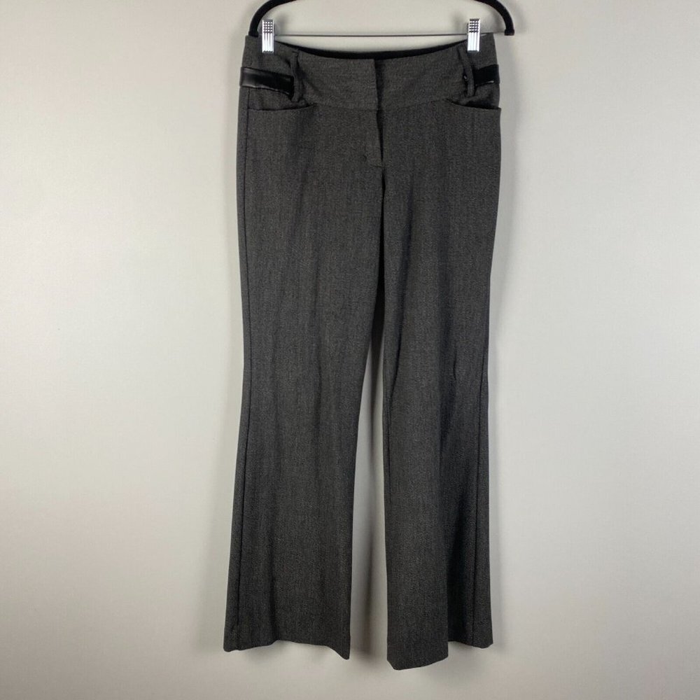 Express Editor Gray Boot Leg Pants Size 4 Gray Mi… - image 1